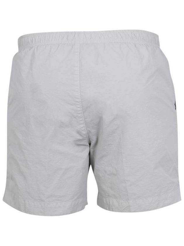 Logo Patch Flat Nylon Swim Shorts Grey - CP COMPANY - BALAAN 5