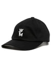 Embroidered logo cotton ball cap black - WOOYOUNGMI - BALAAN 2