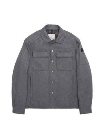 1G00018 596LQ 940 Laribet Cashmere Down Shirt Jacket - MONCLER - BALAAN 1