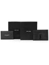 Monogram Crocodile Leather Card Wallet Black - SAINT LAURENT - BALAAN 5