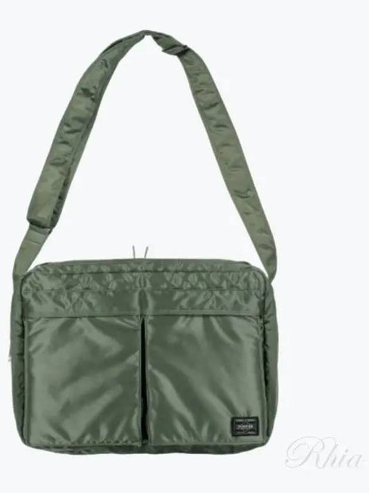 Tanker Logo Cross Bag Sage Green - PORTER YOSHIDA - BALAAN.