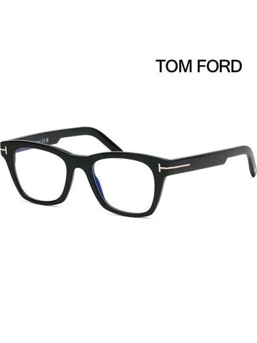 Blue light blocking glasses frame TF5886B 001 square horn rim black - TOM FORD - BALAAN 1