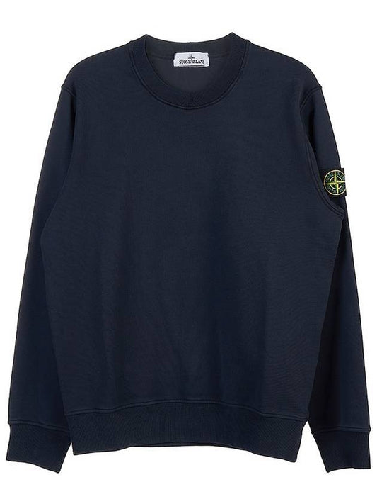 Wappen Patch Crew Neck Sweatshirt Navy - STONE ISLAND - BALAAN 1