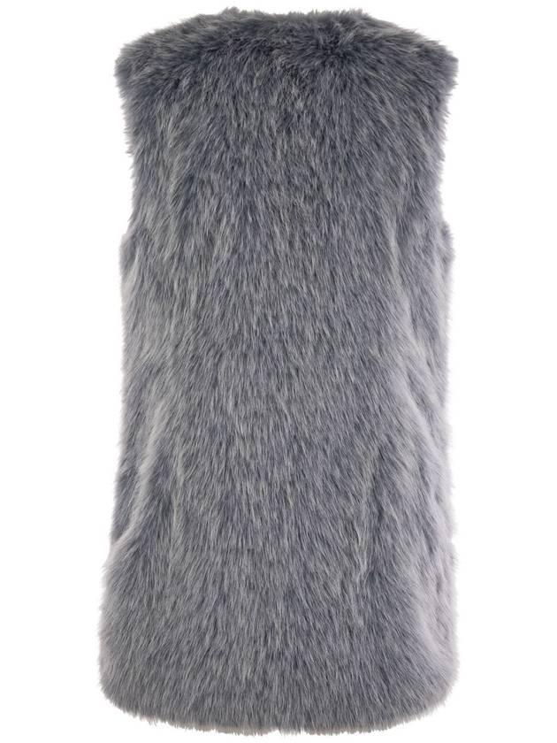 Faux Fur Vest Grey - HERNO - BALAAN 3