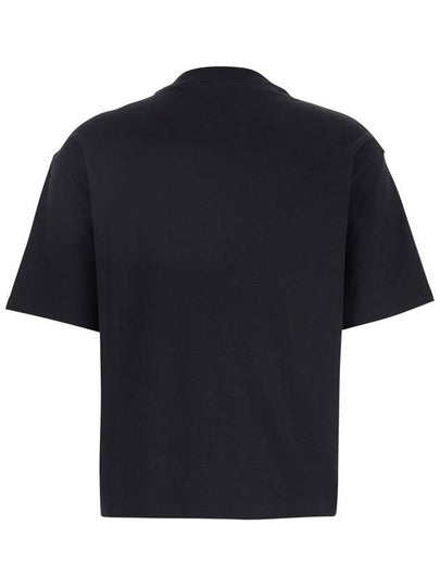 Black Crewneck T-Shirt With Short Sleeve In Cotton Woman - THEORY - BALAAN 2