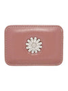 Daisy Slim Mini Transportation Card Wallet Antique Pink - LE MASQUE - BALAAN 1