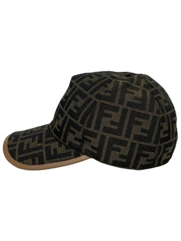 FF Monogram Ball Cap Brown - FENDI - BALAAN 3