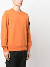 Wappen Patch Crew Neck Sweatshirt Orange - STONE ISLAND - BALAAN 5