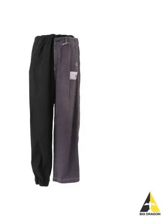 Maison Mihara Yasuhiro Combined Easy Pants Black Gray A10PT061 - MAISON MIHARA YASUHIRO - BALAAN 1