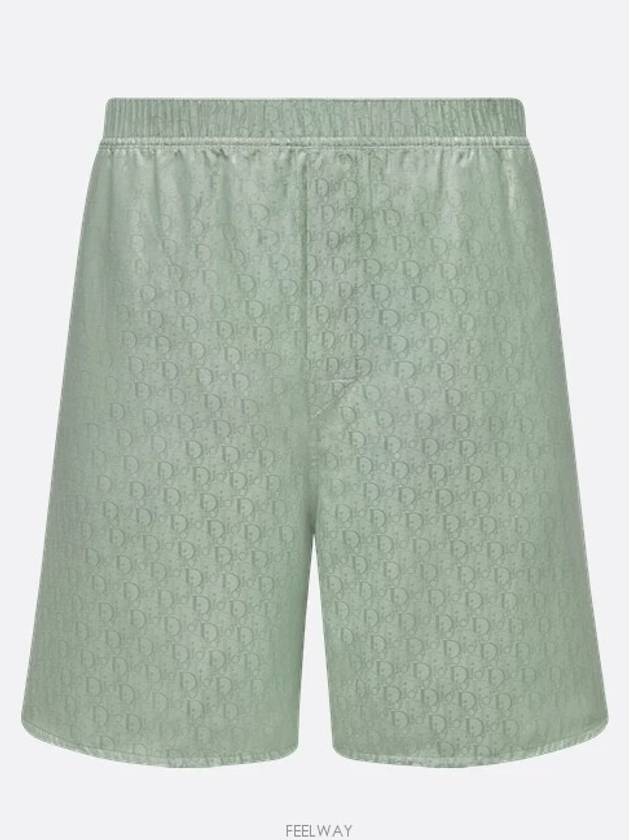 Oblique Shorts Green - DIOR - BALAAN 2