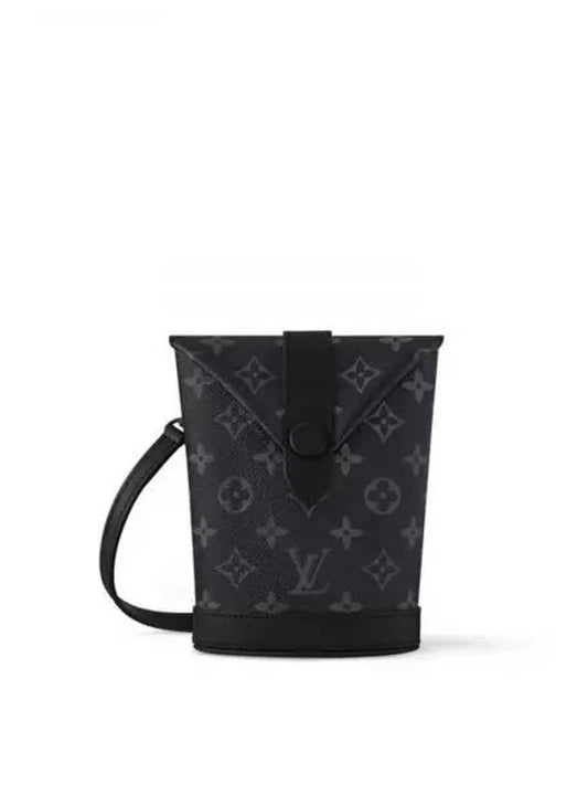 Envelope Monogram Eclipse Coated Canvas Pouch Bag - LOUIS VUITTON - BALAAN 2