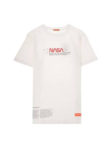 Nasa Manual Regular Fit Short Sleeve T-Shirt White - HERON PRESTON - BALAAN 1