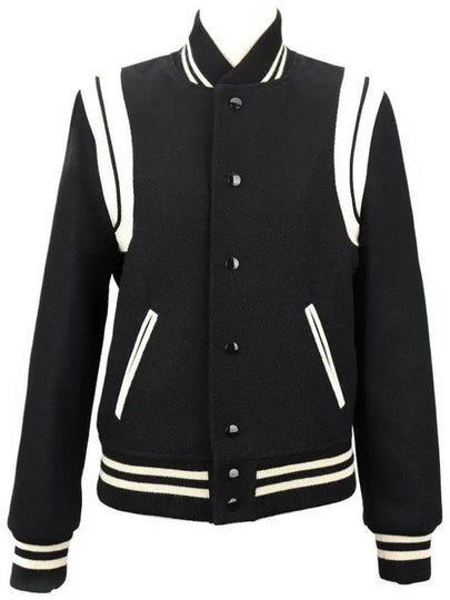 Teddy Jacket In Wool Black - SAINT LAURENT - BALAAN 2