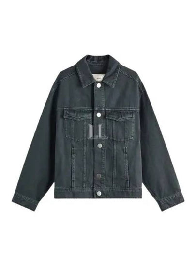 Trucker Denim Jacket Black - AMI - BALAAN 2