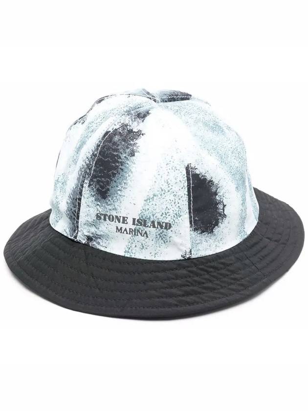 Red Logo Gore-Tex Stitch Patch Bucket Hat Black - STONE ISLAND - BALAAN 3