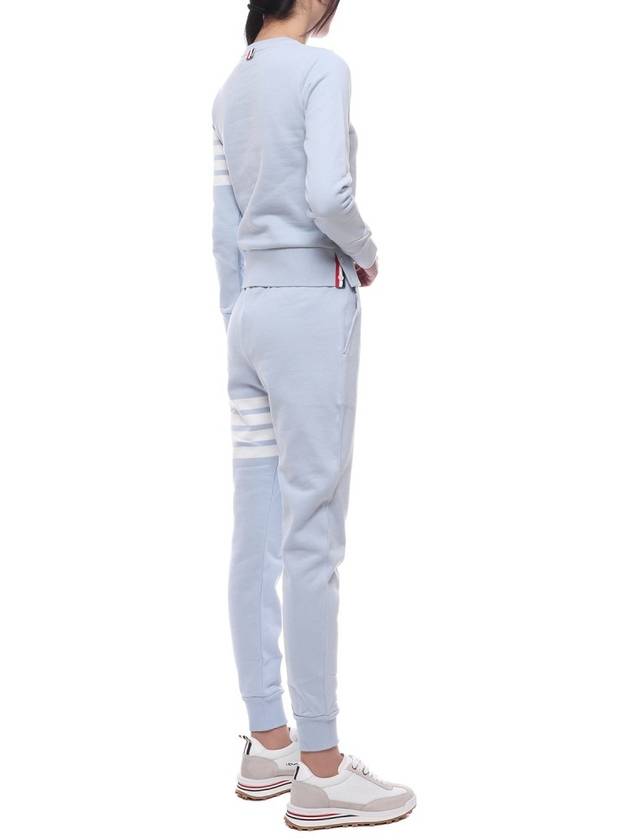 Hooded Sweatshirt FJT002A00535 480 Light Blue - THOM BROWNE - BALAAN 7