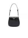 Cleo Brushed Leather Mini Shoulder Bag Black - PRADA - BALAAN 2