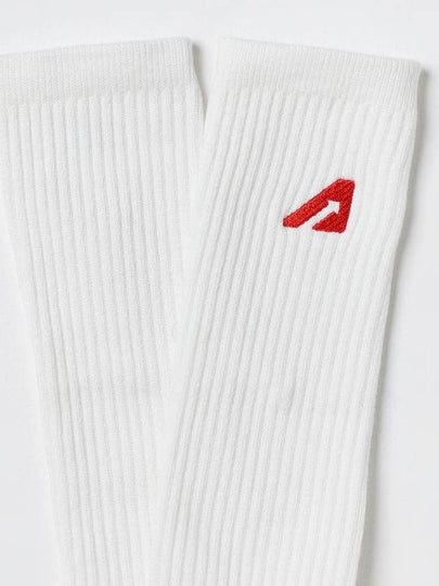 Autry socks in stretch cotton with jacquard logo - AUTRY - BALAAN 2