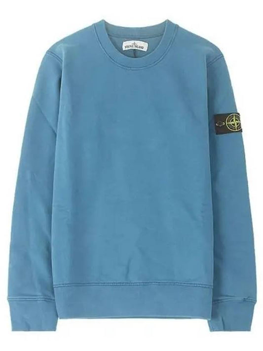 Wappen Patch Sweatshirt Blue - STONE ISLAND - BALAAN 2