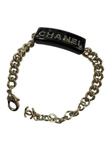 Lettering black gold bracelet AB9375 - CHANEL - BALAAN 1