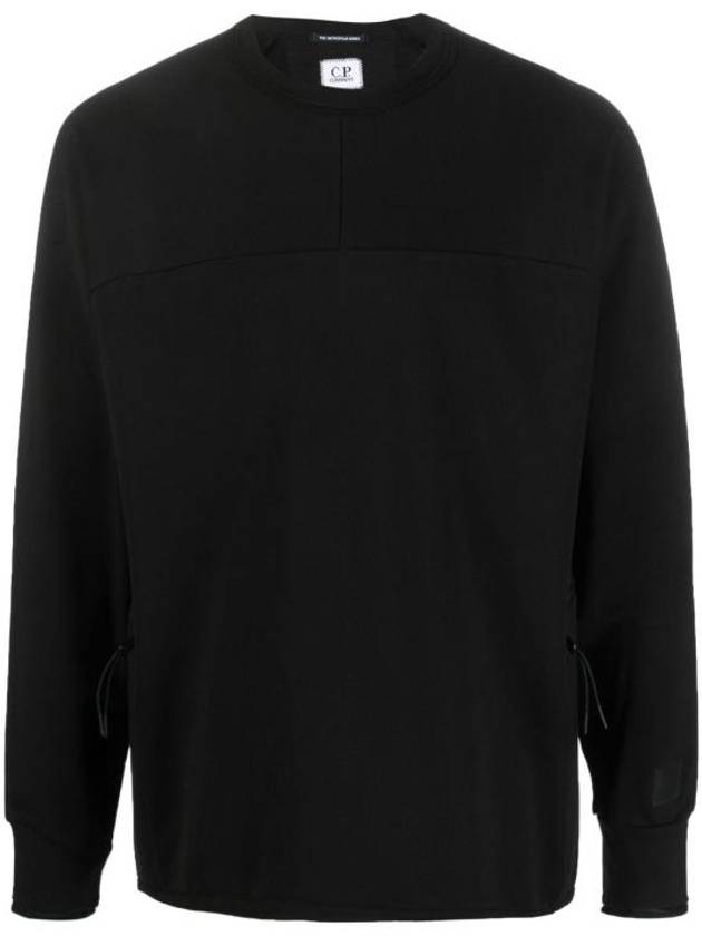 Metropolis Series Brushed Sweatshirt Black - CP COMPANY - BALAAN 2