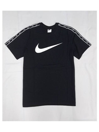 Sportswear Repeat Short Sleeve T-shirt Black - NIKE - BALAAN 2