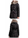 1A00132 54155 999 GENIN Logo Patch Down Fur Velcro Padded Black Women s Jacket TSH - MONCLER - BALAAN 4