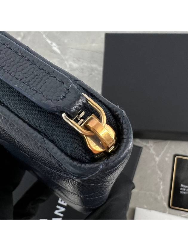 Zipper gold card wallet navy - CHANEL - BALAAN 9