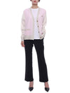 Baby Fox Patch Color Block Cardigan Pale Pink - MAISON KITSUNE - BALAAN 4