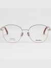 Glasses Frame MM5039D 016 Men Women Round Silver Frame - MAX MARA - BALAAN 3