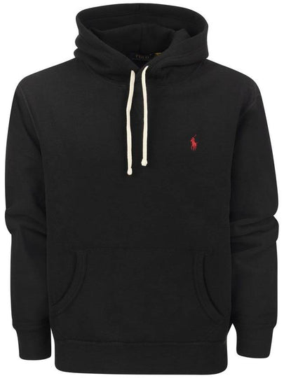 Embroidered Logo Pony Hoodie Black - POLO RALPH LAUREN - BALAAN 2