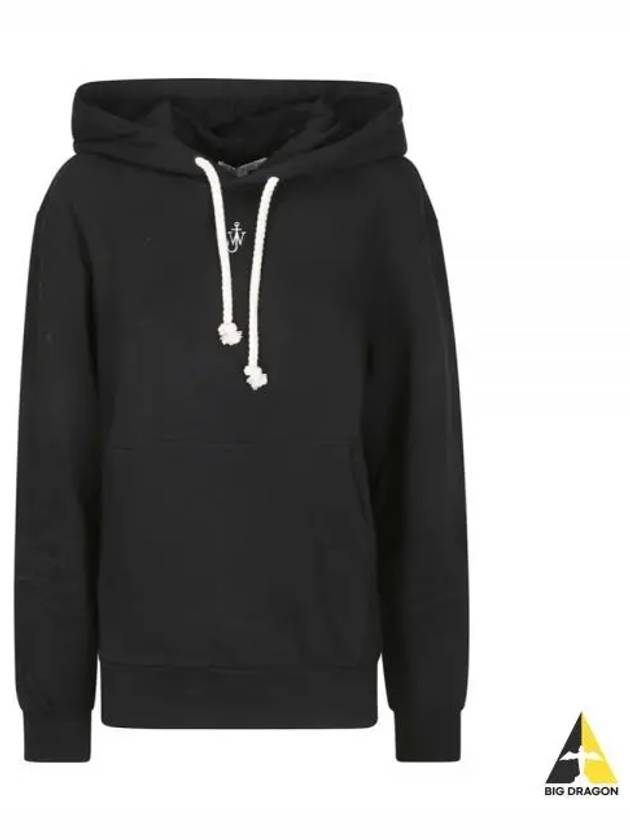 Anchor Embroidery Hoodie Black - JW ANDERSON - BALAAN 2