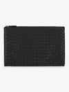 Medium Intrecciato Clutch Black 522429V3UN11275 - BOTTEGA VENETA - BALAAN 2