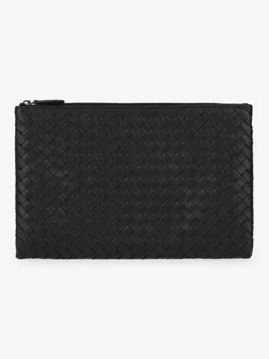 Medium Intrecciato Clutch Black 522429V3UN11275 - BOTTEGA VENETA - BALAAN 1