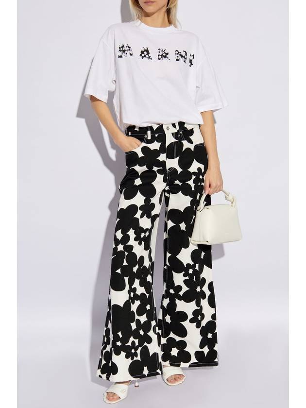 Marni Printed Jeans, Women's, White - MARNI - BALAAN 2