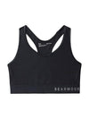 Women's Mid Keyhole Bra Black - UNDER ARMOUR - BALAAN 1