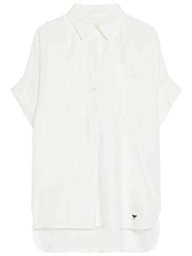 Brema Cotton Short Sleeve Shirt White - MAX MARA - BALAAN 2