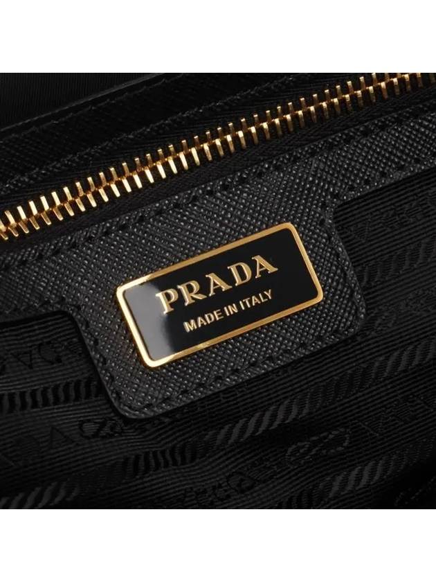 Re-Edition 1978 Large Re-Nylon Saffiano Leather Tote Bag Black - PRADA - BALAAN 8