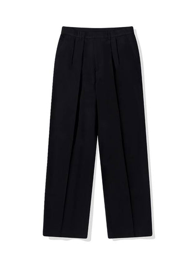 Two-Tuck Super Wide Slacks Black - BATTRACT - BALAAN 2