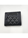 Boy  Small Flap Wallet Caviar Leather & Ruthenium Black - CHANEL - BALAAN 4