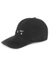 Vintage Washing Logo Ball Cap Black - OFF WHITE - BALAAN.