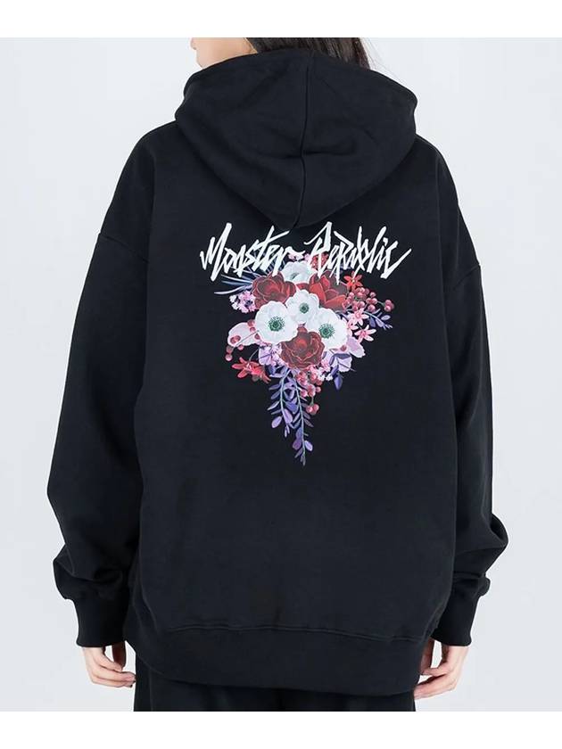 Movement Flower Merlot Red Hoodie Black - MONSTER REPUBLIC - BALAAN 1