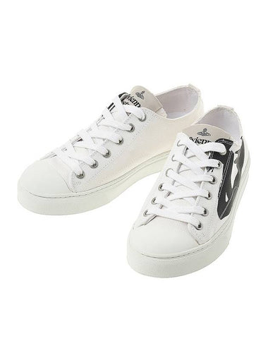 Plimsoll Low Top Sneakers White - VIVIENNE WESTWOOD - BALAAN 1