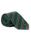 Striped Silk Tie Green - GUCCI - BALAAN 2