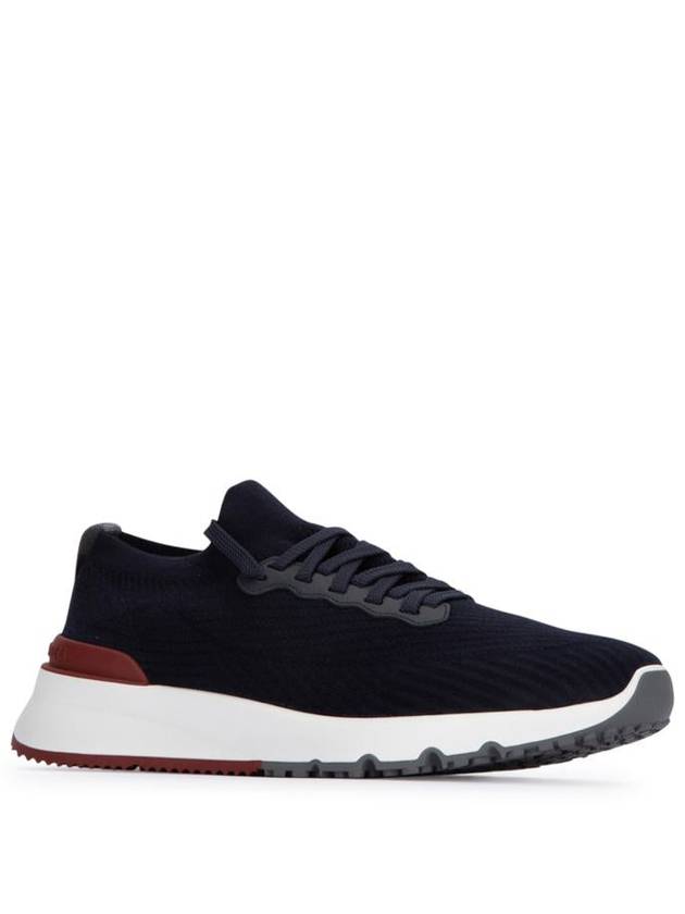 Knit Running Sneakers Navy - BRUNELLO CUCINELLI - BALAAN 3