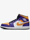 Nike Air Jordan 1 Mid Dark Concord Taxi Lakers Yellow Purple DQ8426517 - JORDAN - BALAAN 2