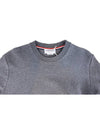 4 Bar Stripe Open Raschel Stitch Sweatshirt Grey - THOM BROWNE - BALAAN 7