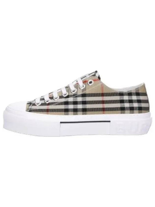 Vintage Check Cotton Sneakers Archive Beige - BURBERRY - BALAAN 1