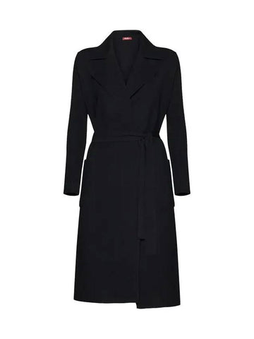 23FW GETTI Belted long cardigan black 2363160239 001 - MAX MARA - BALAAN 1