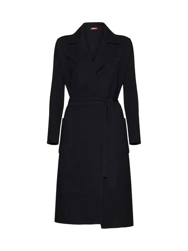 23FW GETTI Belted long cardigan black 2363160239 001 - MAX MARA - BALAAN 2